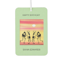 ハッピーバースデー素晴らし・アフリカン・ブレイク・ダンス・ムーブメント カーエアーフレッシュナー