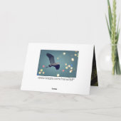 ハッピーバースデー素晴らし- Blue Herons Take Flight カード (裏面)