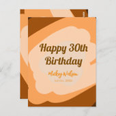 ハッピーバースデー素朴な木製ハロウィーン秋b ポストカード (正面/裏面)