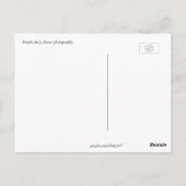 ハッピーバースデー紫エレガントデイジー花 ポストカード (裏面)