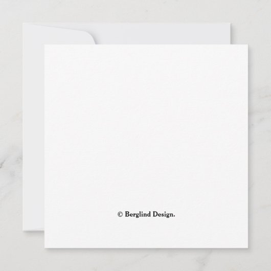 ハッピーバースデー紫フローラトレンディー可愛ガーリー カード (裏面)