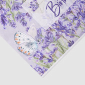 ハッピーバースデー紫ラベンダーの花 薄葉紙 (詳細)
