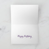 ハッピーバースデー紫津ガールグリーティングカード カード (内部)