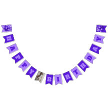 ハッピーバースデー紫色のバルーンパーティー写真