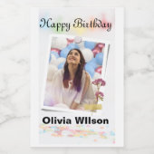 ハッピーバースデー結婚ワインラベル ワインラベル (シングルラベル)