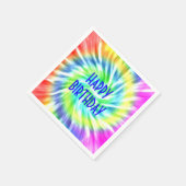 ハッピーバースデー絞り染めペーパーナプキン スタンダードカクテルナプキン (角)