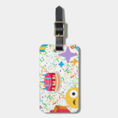 ハッピーバースデー絵文字 ラゲッジタグ (正面縦)