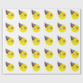 ハッピーバースデー絵文字 ラッピングペーパー (フラット)