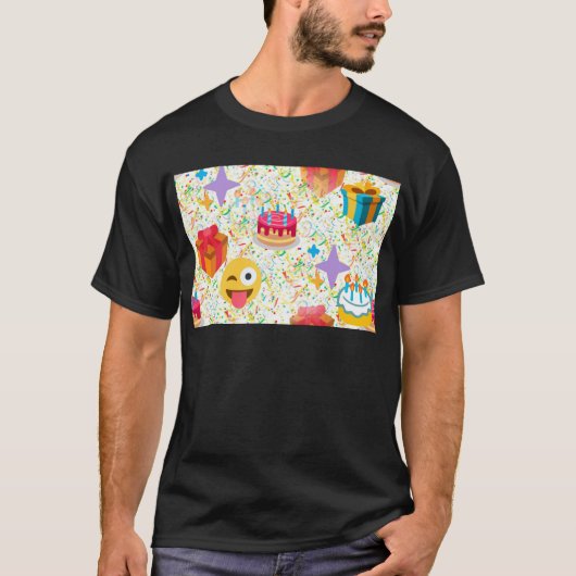 ハッピーバースデー絵文字 Tシャツ (正面)