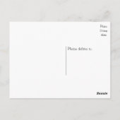 ハッピーバースデー縁どコリーパピードッグ素朴 ポストカード (裏面)