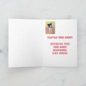 ハッピーバースデー縁どコリー絵画ドッグのカード カード (内部)