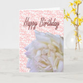 ハッピーバースデー縦カード カード (黄色い花)