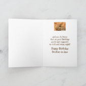 ハッピーバースデー義理おもしろいリスリラックスル カード (内部)