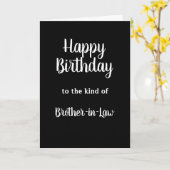 ハッピーバースデー義理の兄弟のユーモア カード (黄色い花)