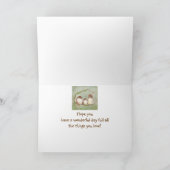 ハッピーバースデー義理の娘雀バードファミリー カード (内部)