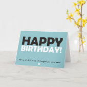 ハッピーバースデー考え（あなたが死んだ） カード (黄色い花)