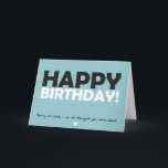 ハッピーバースデー考え（あなたが死んだ） カード<br><div class="desc">別の挨拶のための失礼な誕生日カード：ハッピーバースデー!(遅くなってごめんね – みんな考え死んだ)</div>