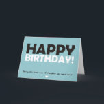 ハッピーバースデー考え（あなたが死んだ） カード<br><div class="desc">別の挨拶のための失礼な誕生日カード：ハッピーバースデー!(遅くなってごめんね – みんな考え死んだ)</div>