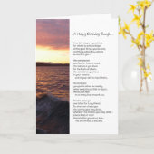 ハッピーバースデー考え... カード (黄色い花)