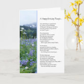 ハッピーバースデー考え..宗教 カード (黄色い花)