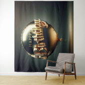 ハッピーバースデー背景 タペストリー (インサイチュ)