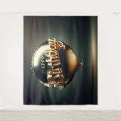 ハッピーバースデー背景 タペストリー (正面)