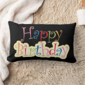 ハッピーバースデー腰枕 ランバークッション (ブランケット)
