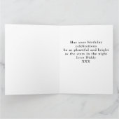 ハッピーバースデー自分の任意の年名ヴィンテージの作成 カード (内部)