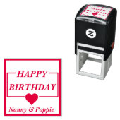 ハッピーバースデー自己インキングパーソナライズされたスタンプ セルフインキングスタンプ (インサイチュ)