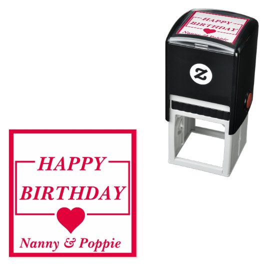 ハッピーバースデー自己インキングパーソナライズされたスタンプ セルフインキングスタンプ (インサイチュ)