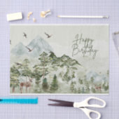 ハッピーバースデー自然とアウトドア愛好家 薄葉紙 (クラフト)