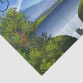 ハッピーバースデー自然マウンテンランドスケープ滝 薄葉紙 (詳細)