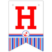 ハッピーバースデー航海のの子供の年齢のバント バンティングフラッグ (第1の旗)