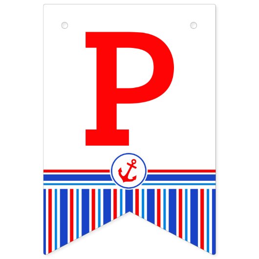 ハッピーバースデー航海のの子供の年齢のバント バンティングフラッグ (第3の旗)