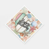 ハッピーバースデー航海の スタンダードランチョンナプキン (角)