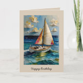 ハッピーバースデー航行 カード (正面)