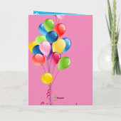 ハッピーバースデー花サンキューカード サンキューカード (裏面)