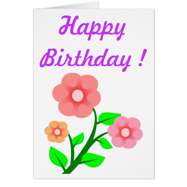 ハッピーバースデー花束 (正面)