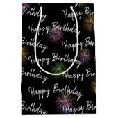 ハッピーバースデー花火 ミディアムペーパーバッグ (正面)