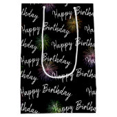 ハッピーバースデー花火 ミディアムペーパーバッグ (裏面)