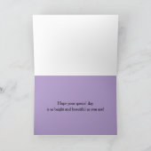 ハッピーバースデー花草木水彩 カード (内部)