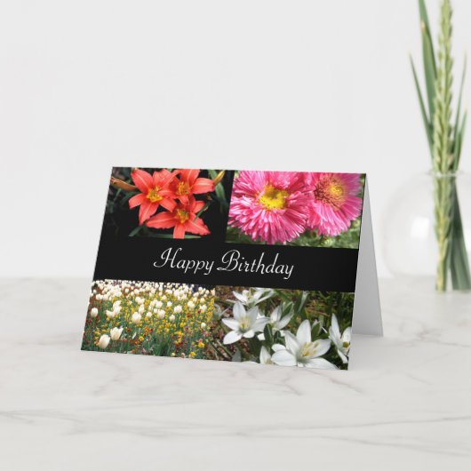 ハッピーバースデー花2 | カード (正面)