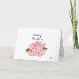 ハッピーバースデー花5カード サンキューカード