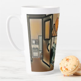 ハッピーバースデー芸術 カフェラテマグ