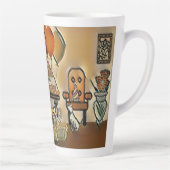 ハッピーバースデー芸術 カフェラテマグ (右)