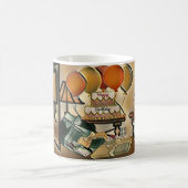 ハッピーバースデー芸術 コーヒーマグカップ (中央)