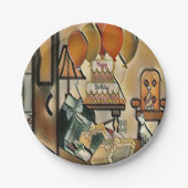 ハッピーバースデー芸術 ペーパープレート (正面)