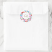 ハッピーバースデー菓子 ラウンドシール (バッグ)