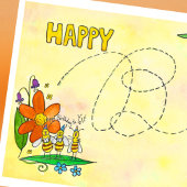 ハッピーバースデー蜂グリーティングカードbyニコールヤネス カード