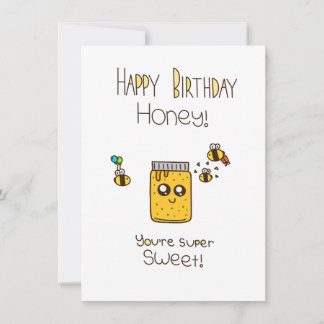 ハッピーバースデー蜂蜜 招待状